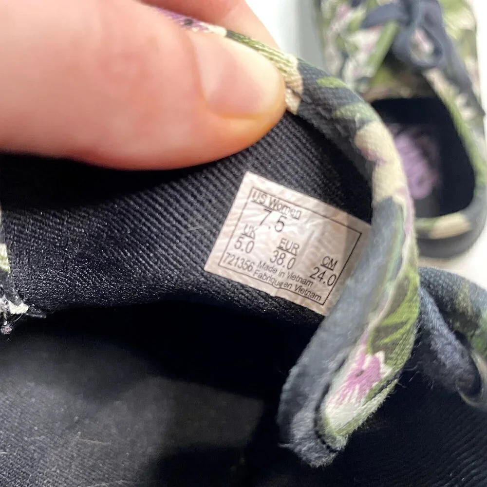 Vans Atwood Low Top Floral Sneaker 7.5